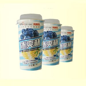 光明雪藍莓+香蕉雪糕