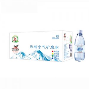 火山源天然含氣重碳酸礦泉水PET塑瓶335mlx24瓶