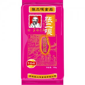 張二嘎蘭花豆牛肉味120g