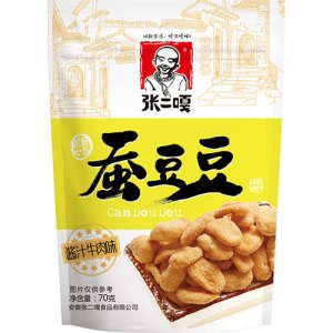 張二嘎蠶豆豆牛肉70g