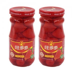 旺多多冰糖草莓罐頭248g