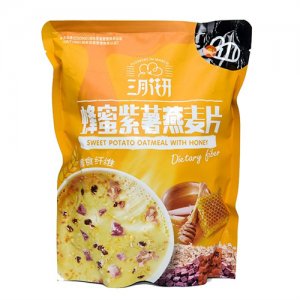 三月花開蜂蜜紫薯燕麥片300g
