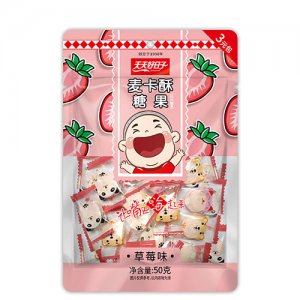 天天好日子麥卡酥糖果(草莓味)50克