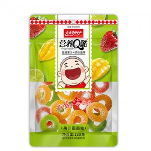 天天好日子營養Q酷果汁圈圈糖120克