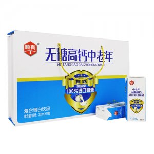 順有金牌中老年藍(lán)無糖高鈣復(fù)合蛋白飲品