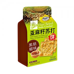 精益珍亞麻籽蘇打餅黑胡椒味