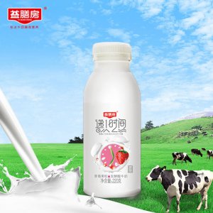 益膳房遞一時間草莓果粒發酵酸牛奶