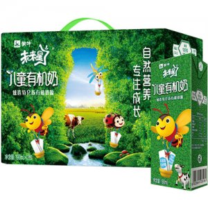 蒙牛未來星兒童有機奶利樂苗條裝190ML×12包
