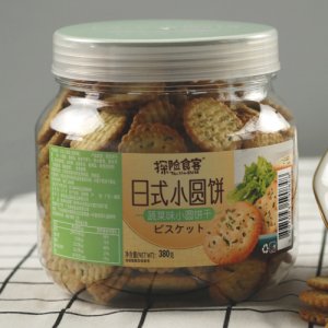 探險食客日式小圓餅蔬菜味小圓餅干380g