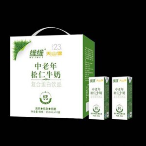 維維天山雪中老年松仁牛奶250mlx10盒