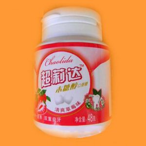 超莉達木糖醇口香糖清爽草莓味48克