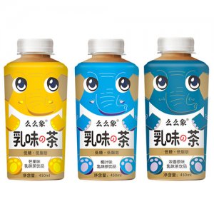 么么象乳味茶三口味450ml