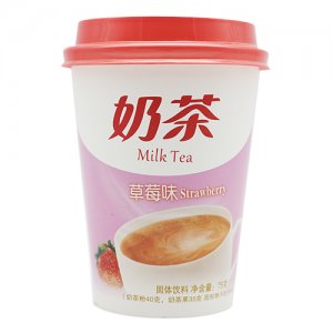 優旺滋奶茶草莓味杯裝75g