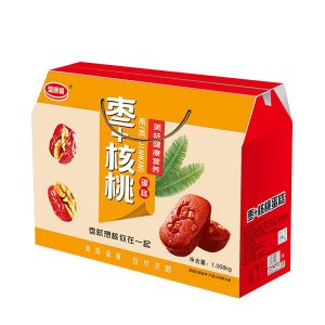 盛康馨棗+核桃蛋糕禮盒