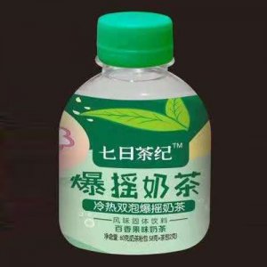 七日茶紀爆搖奶茶百香果味