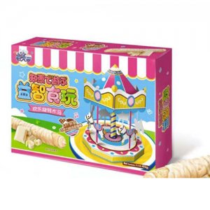 飛天貓快樂旋轉木馬巧克力涂層蛋卷45克