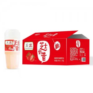 浩明芝士奶昔草莓果粒乳酸菌飲品