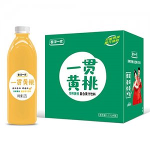 魯佰一貫黃桃復(fù)合果汁飲料1.15L×6瓶jpg