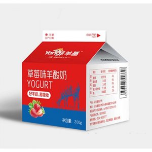羊基草莓味酸羊奶屋頂盒裝200g