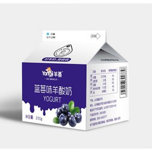 羊基藍(lán)莓味酸羊奶屋頂盒裝200g