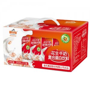 皇氏乳業花生牛奶復合蛋白飲料250mlX12