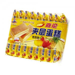 嘉倫夾層蛋糕（鳳梨味）400g