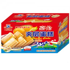 嘉倫夾層蛋糕（牛奶味）2Kg