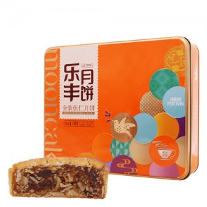 樂豐金裝伍仁月餅禮盒裝