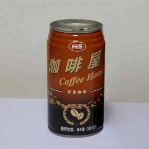 四洲咖啡屋奶香咖啡340ml