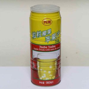 四洲粒粒椰果蘋果汁飲料960ml