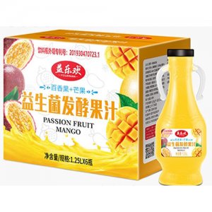 益樂歡益生菌發酵百香果汁1.25Lx6
