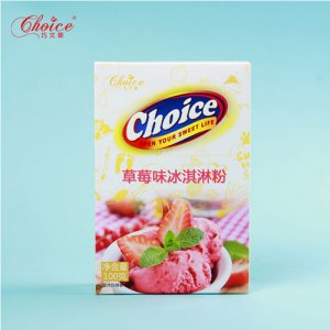 巧艾斯草莓味冰淇淋粉100g