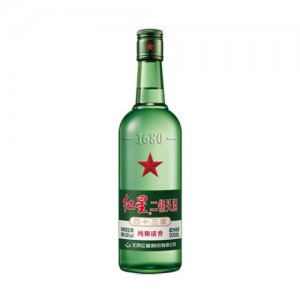 紅星二鍋頭43度綠瓶大二500ml