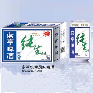 藍亨純生風味啤酒罐裝