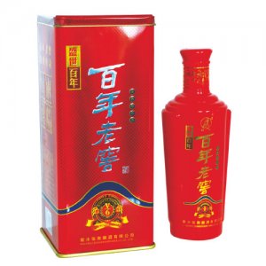 衡水張衡42°鐵盒百年老窖白酒