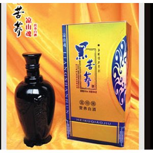 涼山魂黑苦蕎酒（藍珍珠）