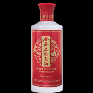 52度谷養康糧食酒優級紅小酒版100ml
