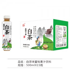 九州華洋白茶茶味蜜桃果汁飲料簡箱