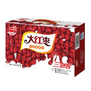 三劍客大紅棗牛奶加棗汁250mlx21盒