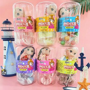 萌孩子巴啦啦女孩果Q卷糖80g