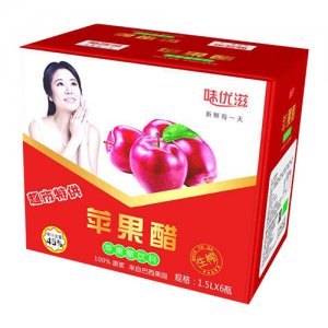 味優(yōu)滋生榨蘋果醋飲料1.5Lx6瓶