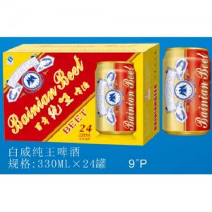 奧華白威純王啤酒330mlx24罐