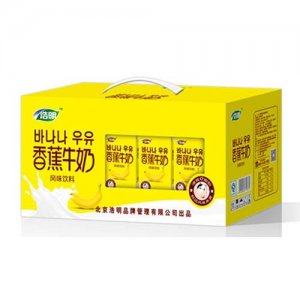 1x12盒浩明香蕉牛奶（開窗）禮盒