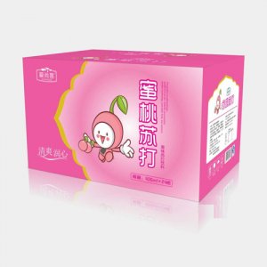 愛尚客蜜桃蘇打外箱 400ml×24瓶 果味蘇打飲料