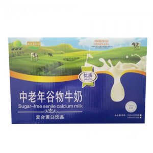 北大荒中老年谷物牛奶復合蛋白飲品