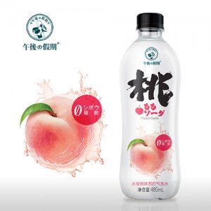 午后假期水蜜桃味蘇打氣泡水480ml