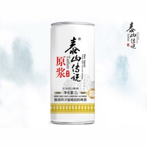 泰山傳說原漿渾濁型白啤酒1L桶