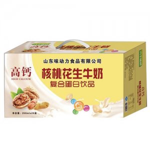 味動力高鈣核桃花生牛奶250mlx20盒