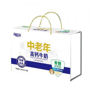 鴻智中老年高鈣牛奶250mlx12盒