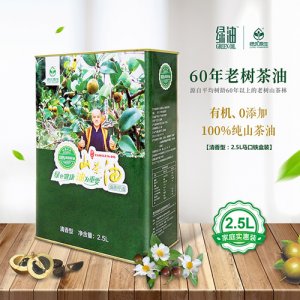 綠優原生老樹山茶油2.5L清香型